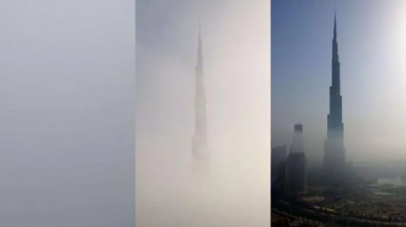 Dense layer of fog blanketed most parts of the UAE