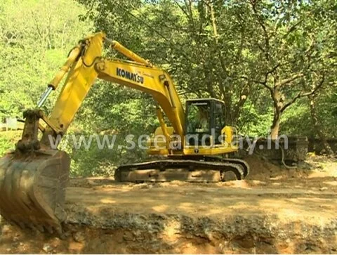 Shiradi Ghat road construction work on its peak