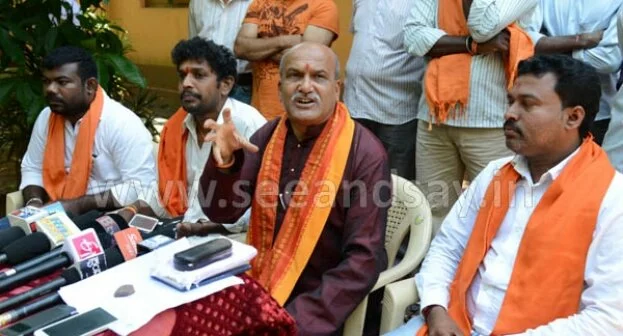 Case filed against Pramod Muthalik at Kadri police station