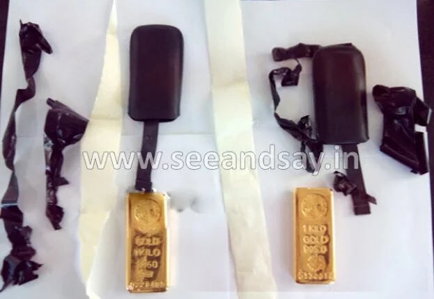 Gold worth Rs.52 lakhs seized in Mangaluru air port: Three including two air port workers arrested