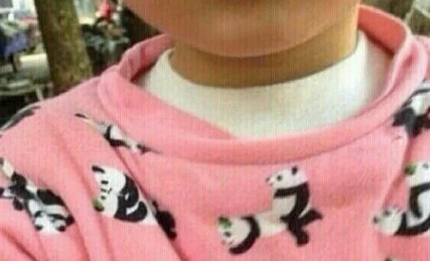 Police ask public to help prevent sale of kids clothes covered in pandas having sex