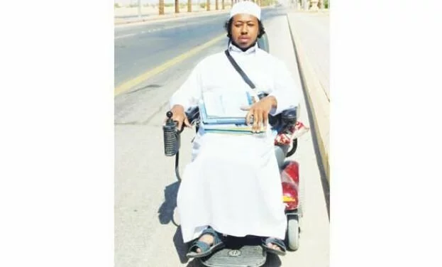 Meet disabled Aboud who travels to school 10 km on a wheelchair