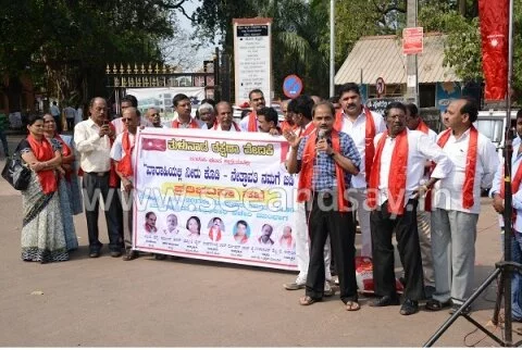 Tulunadu Rakshana Vedike protest against Nethravathy river diversion project