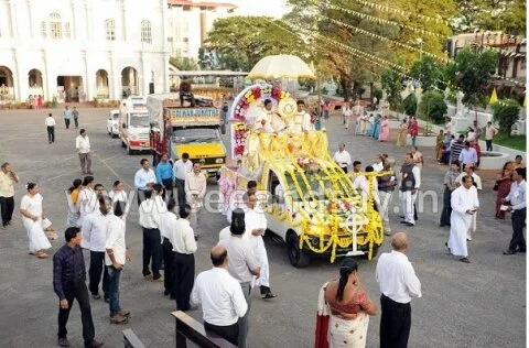 Eucharistic procession was held with great joy and religious fervour