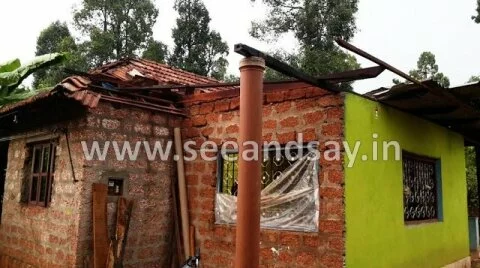 Heavy wind and rain: four houses destroyed