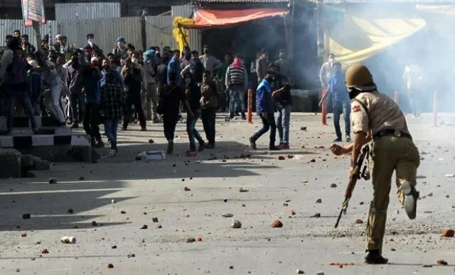 Violence in Kashmir valley erupts again Over 30 injured