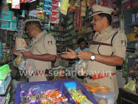 Cigarette -Gutka shops raided by the cops in Kundapur